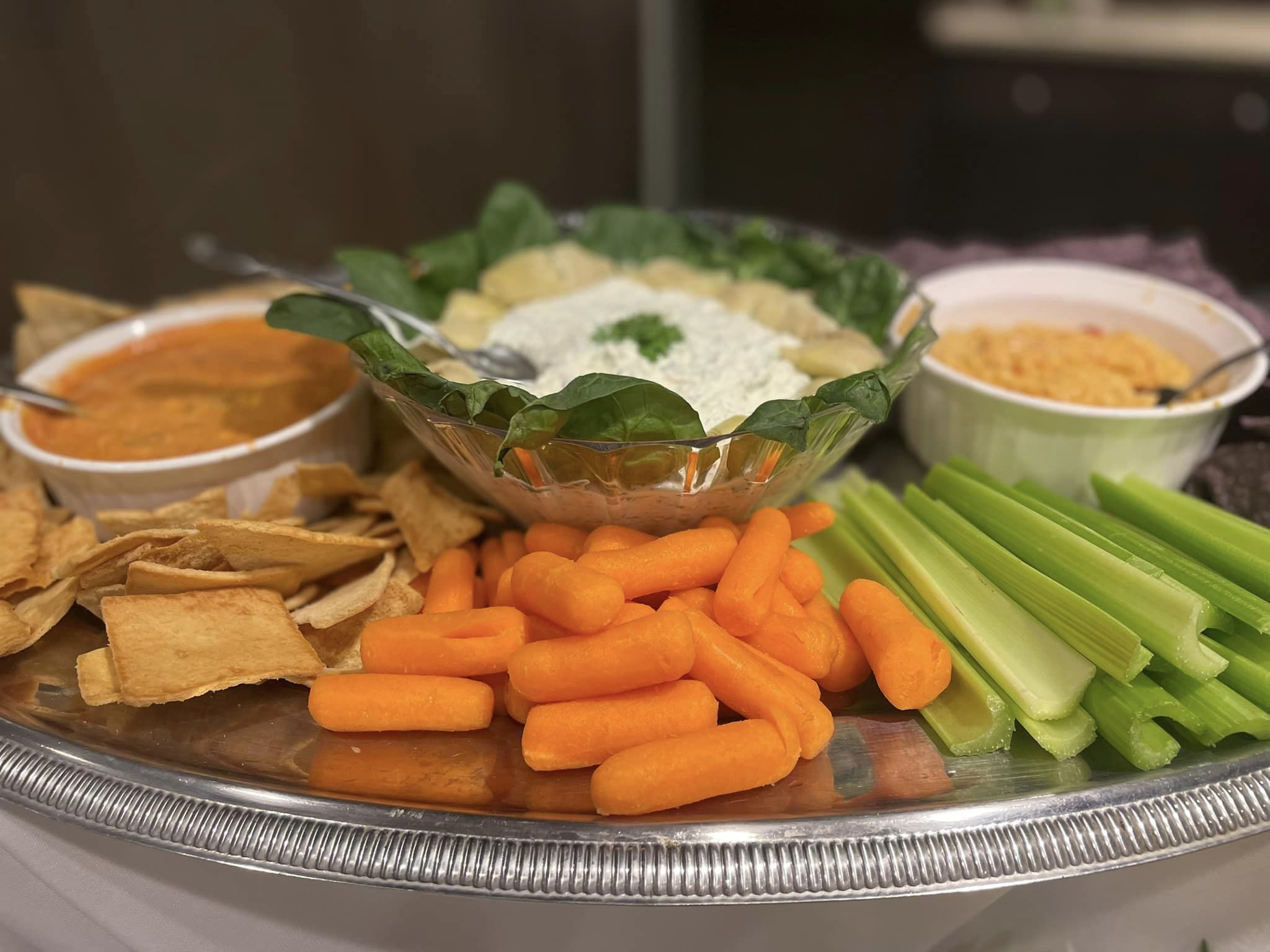 veggies with dips