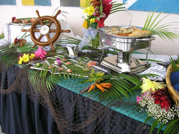 nautical themed catering and decor