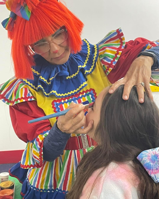 face painting at birthday party