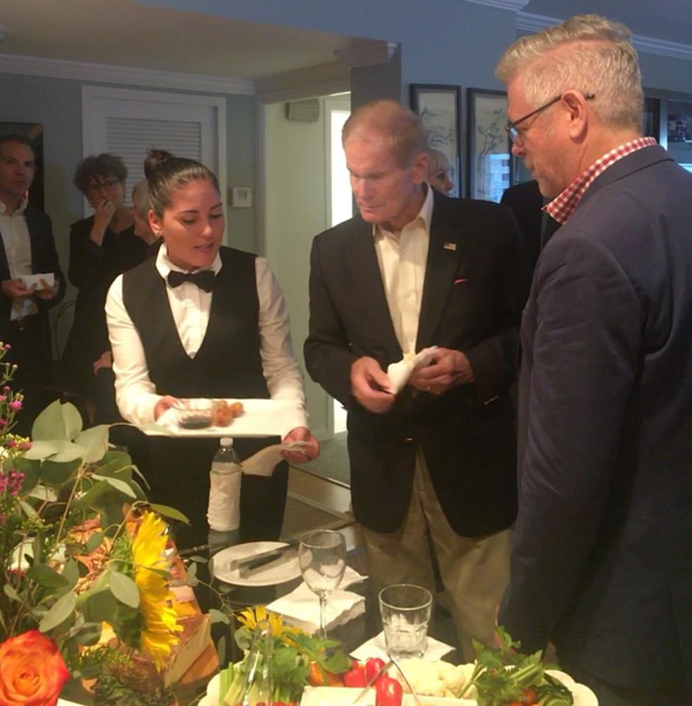 caterer serving guests